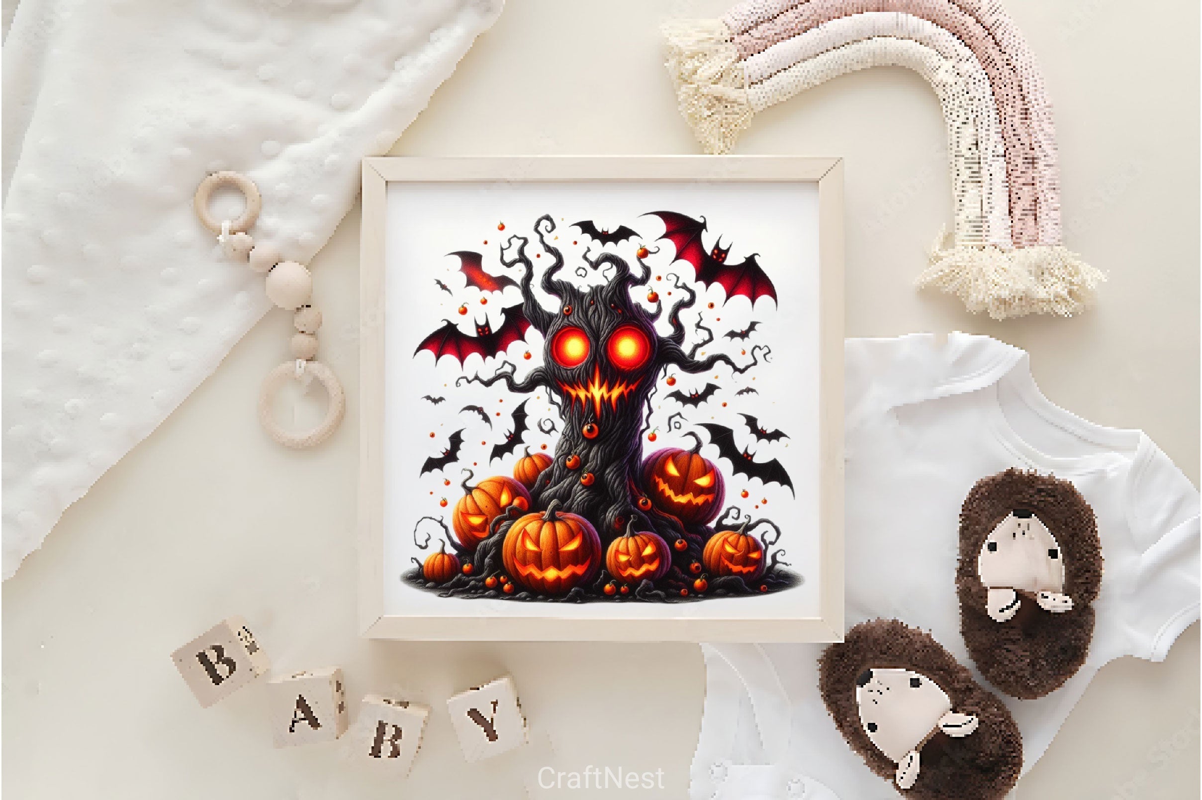 Halloween Scary Tree Clipart Bundle 2
