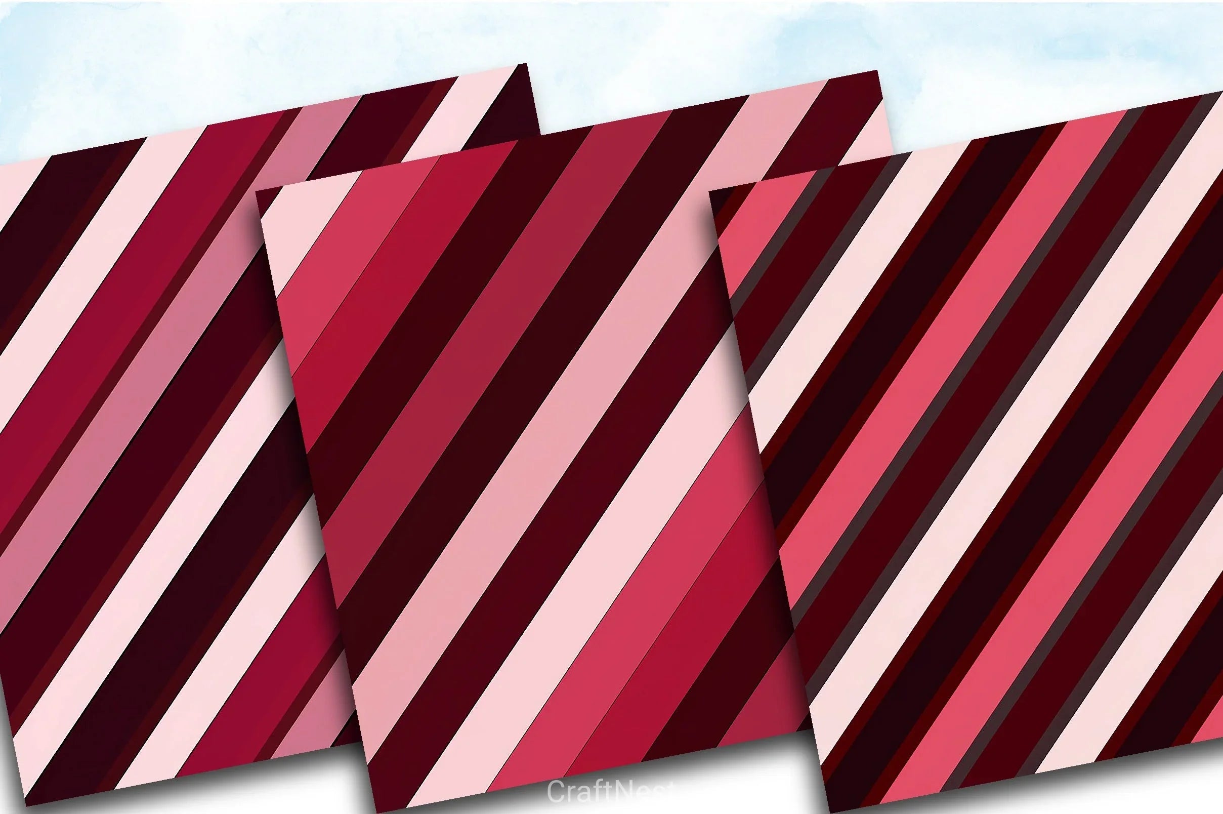 Love Stripes Valentine Clipart Bundle - CraftNest - Digital Crafting and Art