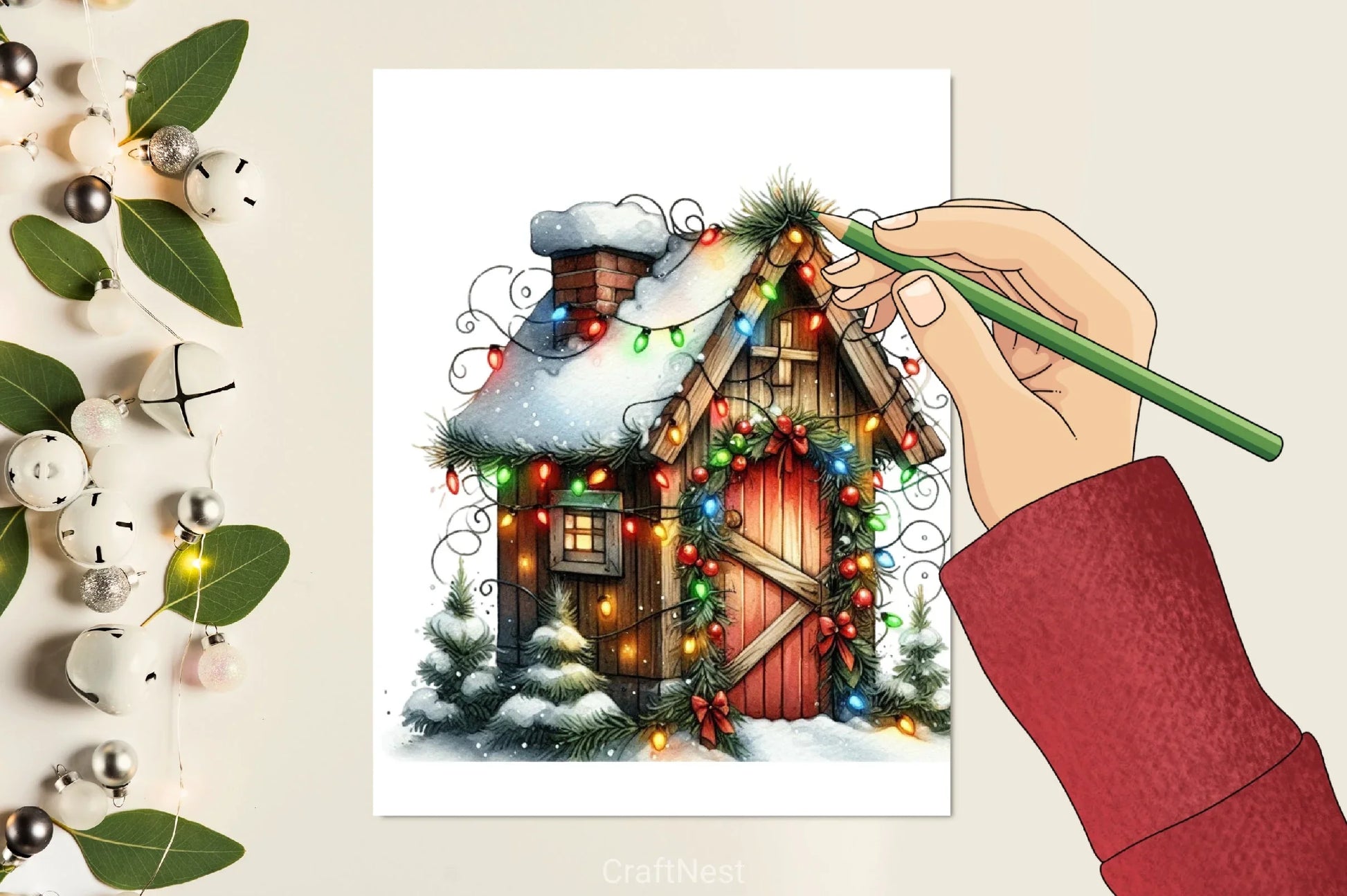 Christmas Door Clipart Bundle 3 - CraftNest - Digital Crafting and Art