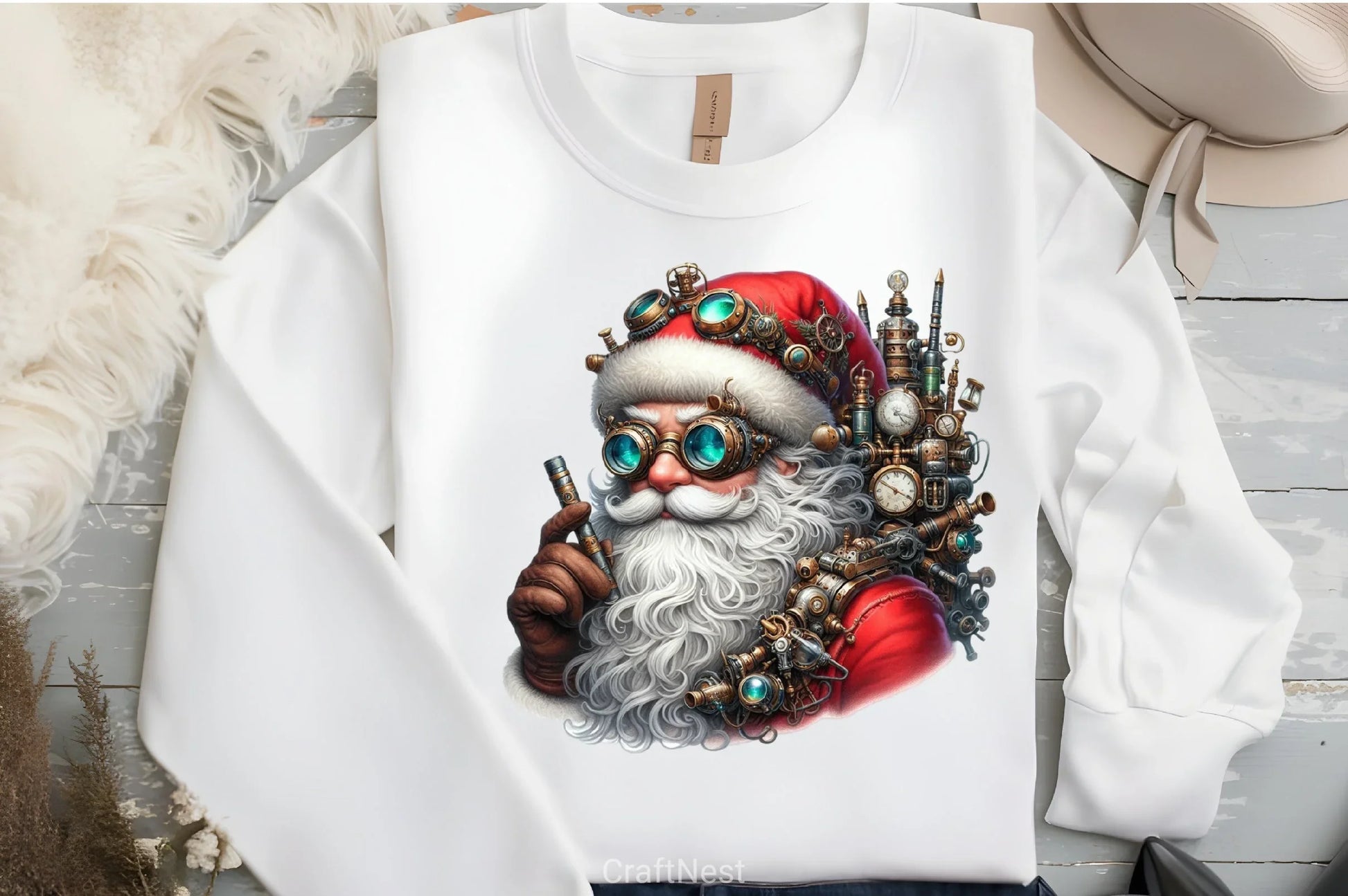 Steampunk Christmas Clipart Bundle - CraftNest - Digital Crafting and Art