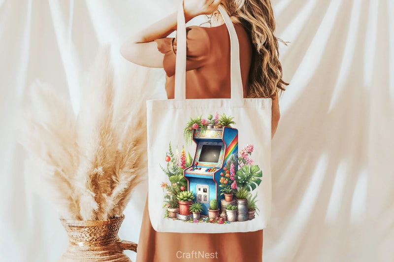 Retro Arcade Machine Clipart Bundle - CraftNest - Digital Crafting and Art