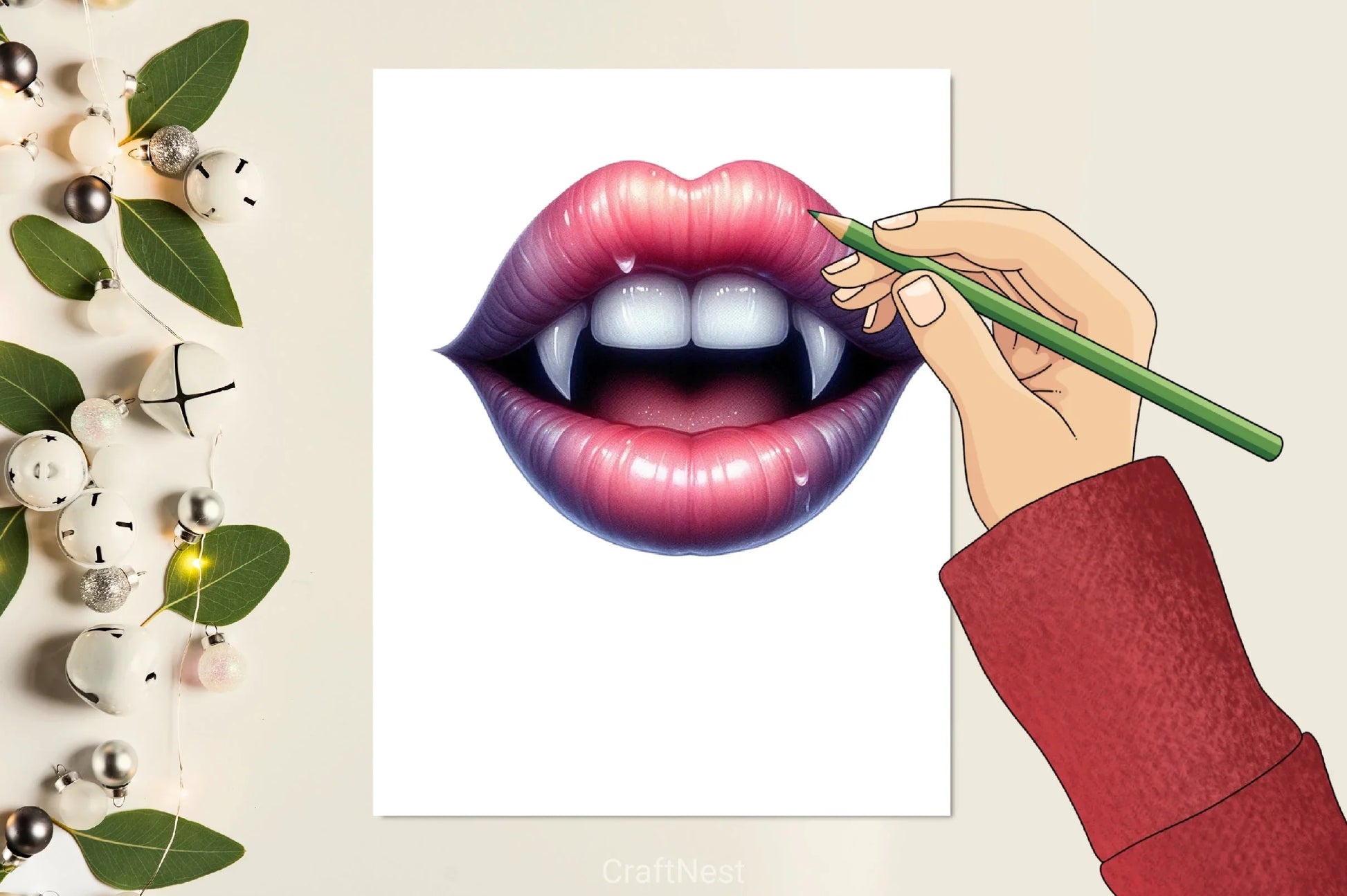 Halloween Lips Clipart Bundle - CraftNest - Digital Crafting and Art