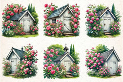 Spring Garden Shed Clipart Bundle - CraftNest - Digital Crafting and Art