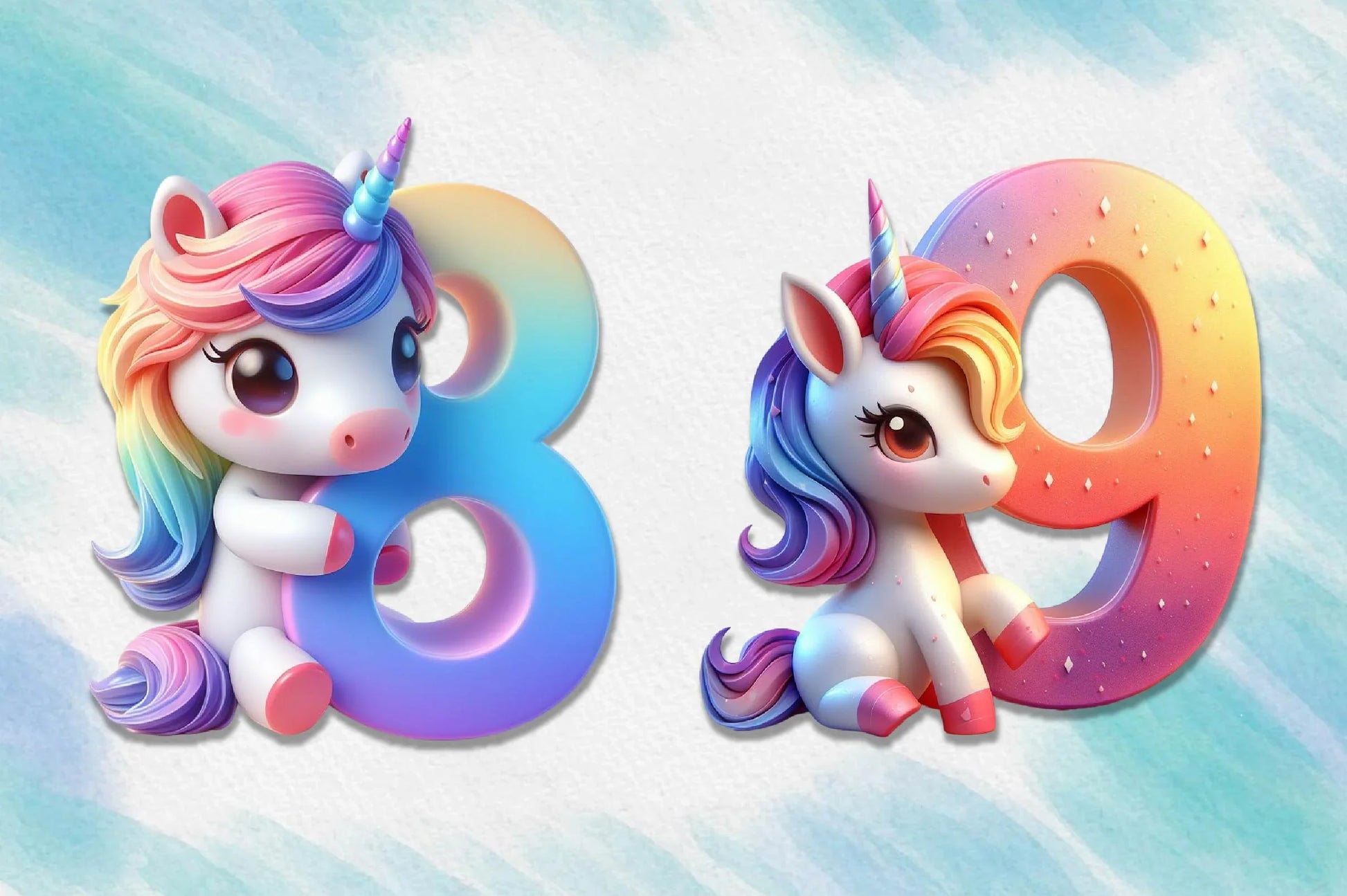 Unicorn Alphabet Clipart Bundle - CraftNest - Digital Crafting and Art