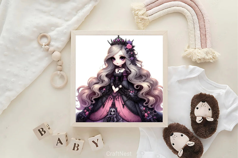 Gothic Fairy Girl Clipart Bundle - CraftNest - Digital Crafting and Art