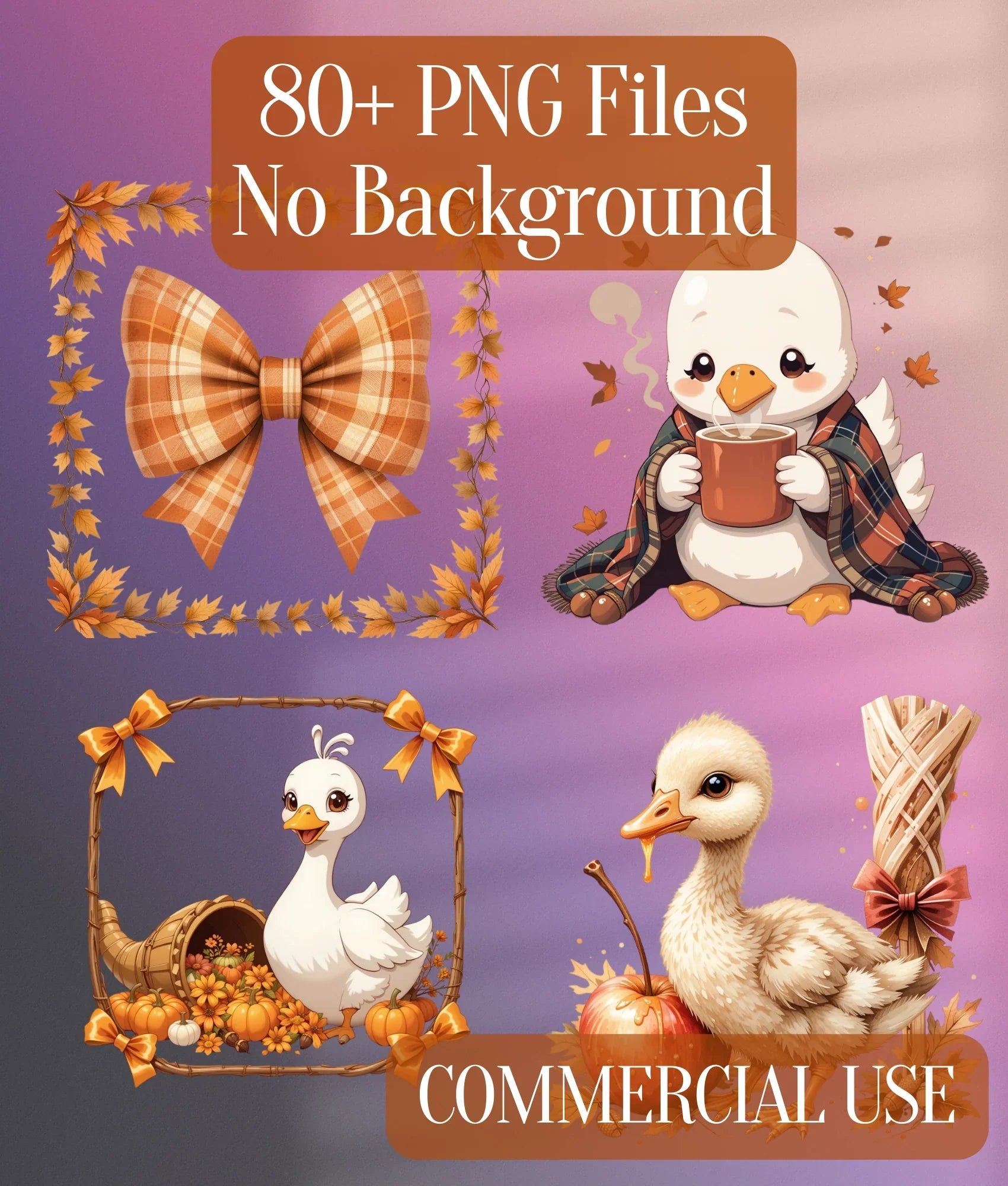 Autumn Goose Clipart Bundle - CraftNest - Digital Crafting and Art