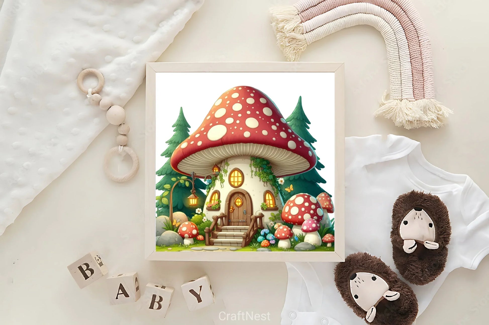Mushroom House Clipart Bundle 2 - CraftNest - Digital Crafting and Art