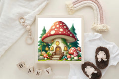 Mushroom House Clipart Bundle 2 - CraftNest - Digital Crafting and Art