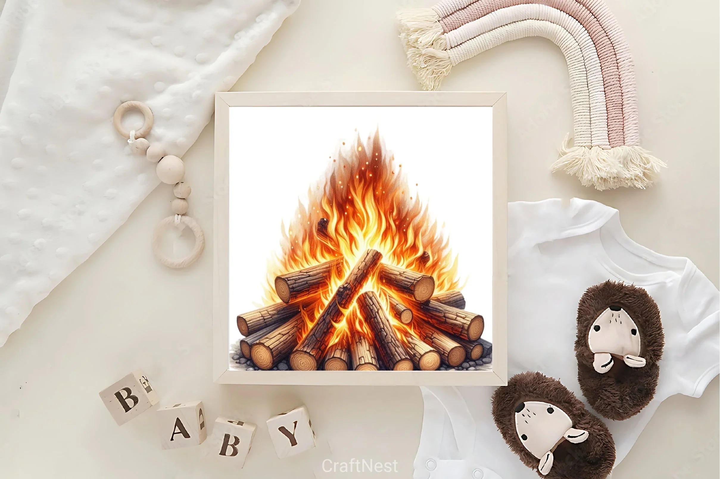 Bonfire Camping Clipart Bundle - CraftNest - Digital Crafting and Art