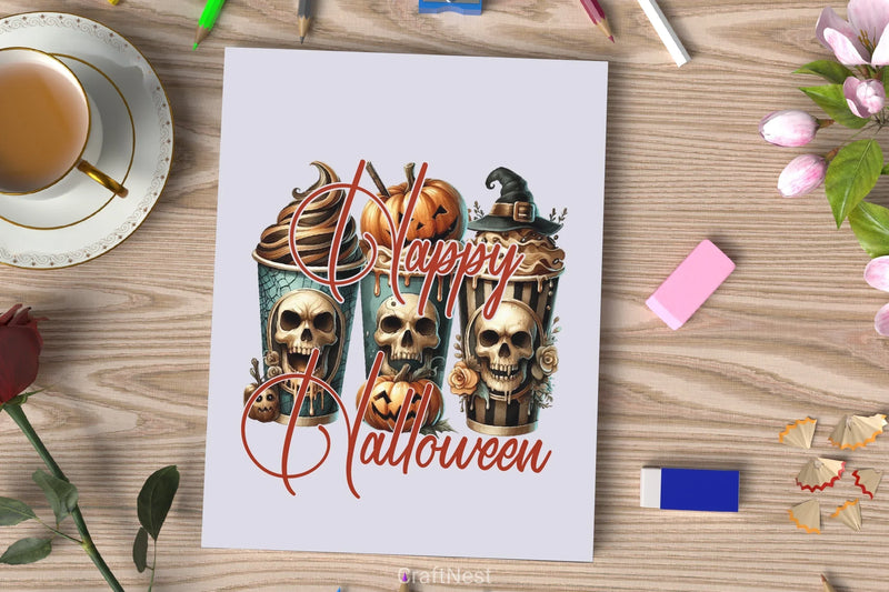 Happy Halloween Clipart Bundle 4 - CraftNest - Digital Crafting and Art