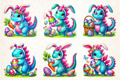 Easter Dragons Clipart Bundle - CraftNest - Digital Crafting and Art