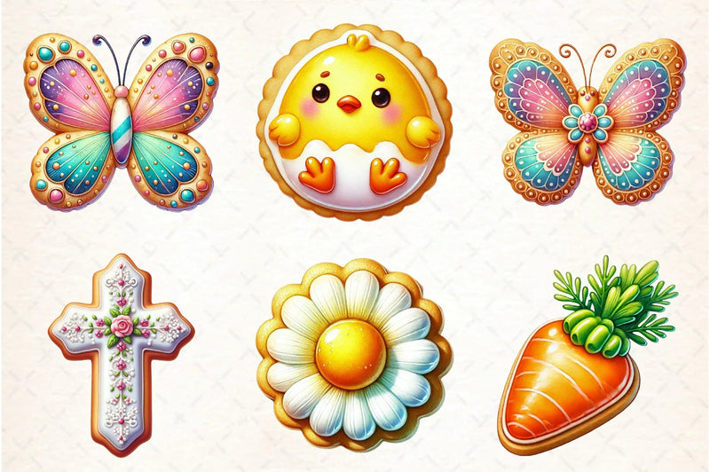 Easter Biscuit Clipart Bundle - CraftNest - Digital Crafting and Art