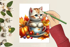 Autumn Cats Clipart Bundle - CraftNest - Digital Crafting and Art