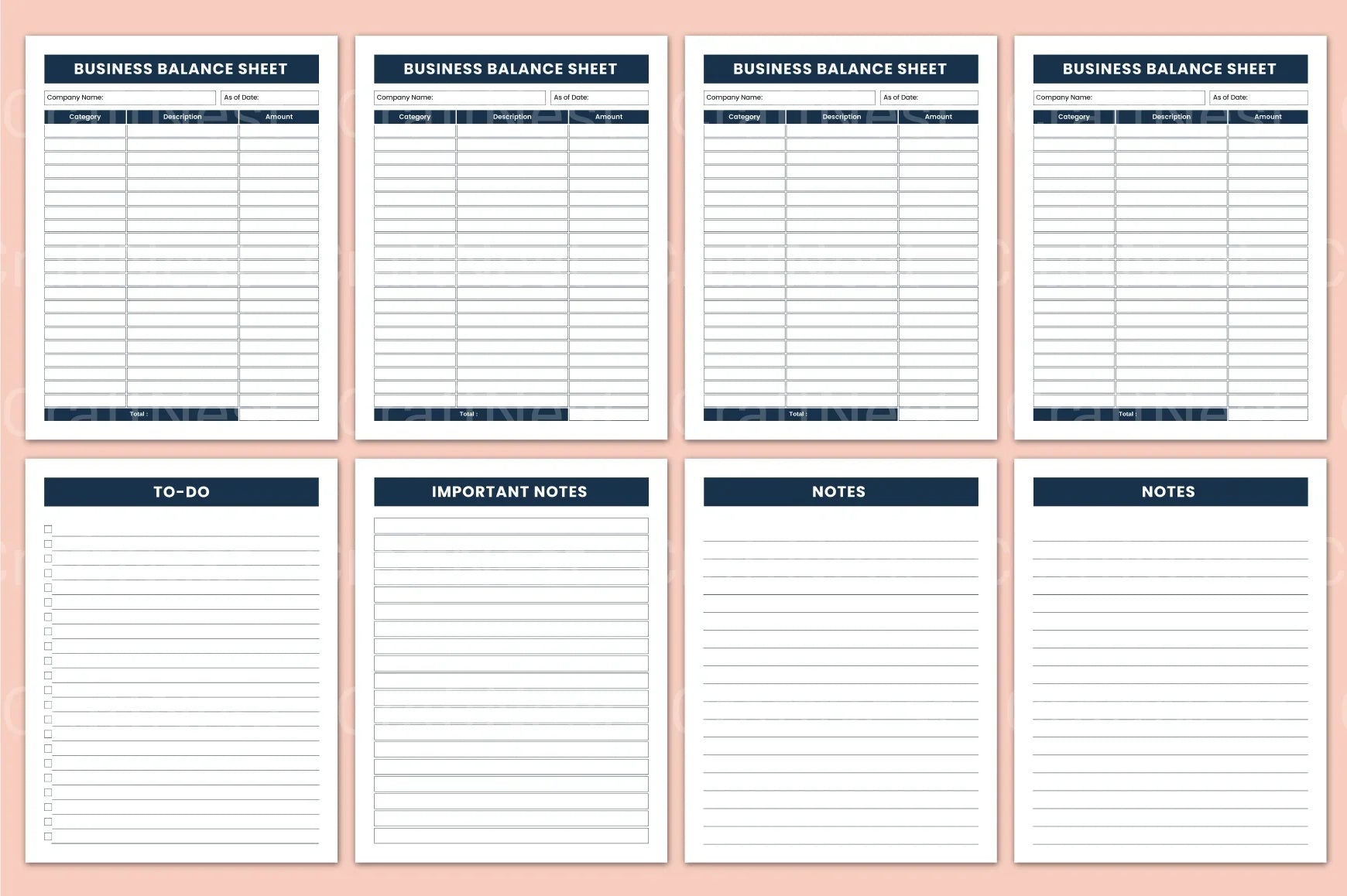 Business Balance Sheet Overview - CraftNest - Digital Crafting and Art