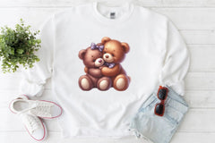 Teddy Bear Couple Clipart Bundle - CraftNest - Digital Crafting and Art