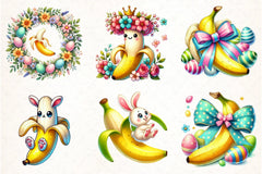 Easter Banana Clipart Bundle - CraftNest - Digital Crafting and Art