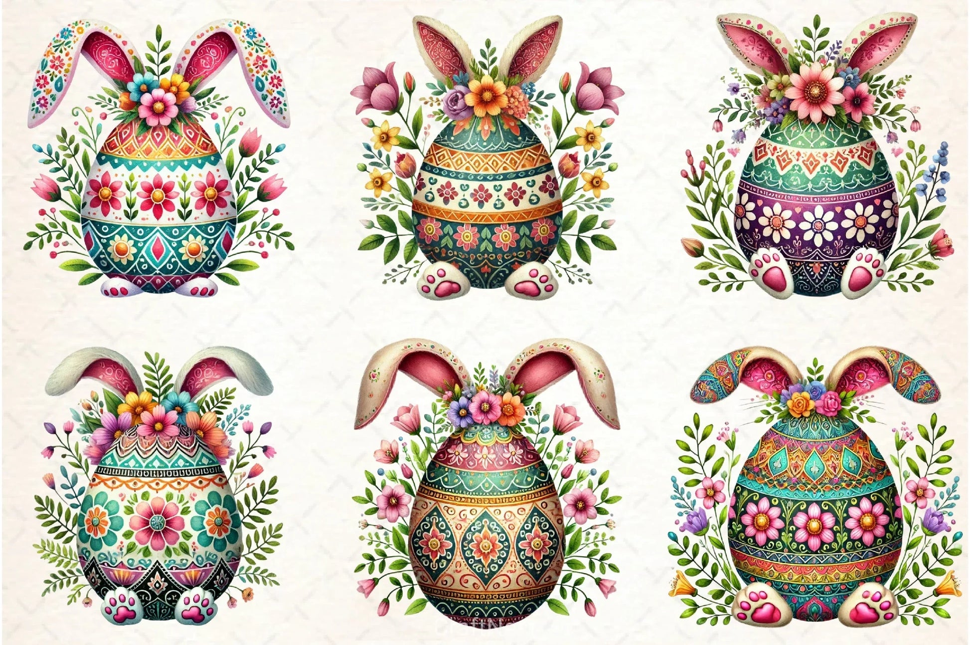 Spring Easter Egg Clipart Bundle - CraftNest - Digital Crafting and Art