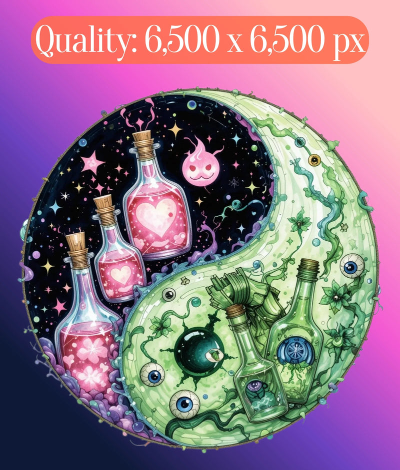 Yin Yang Halloween Clipart Bundle - CraftNest - Digital Crafting and Art