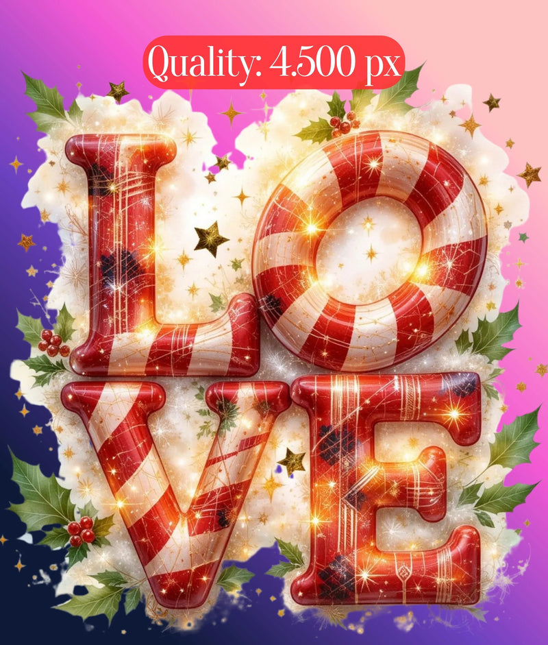 Christmas Flannel Text Clipart Bundle - CraftNest - Digital Crafting and Art