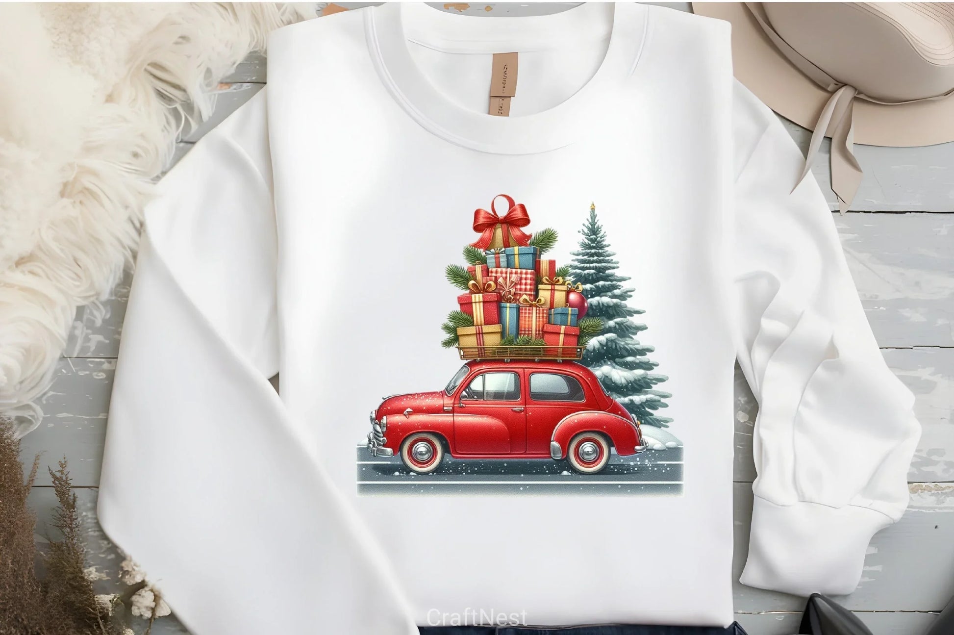 Christmas Cars Clipart Bundle - CraftNest - Digital Crafting and Art