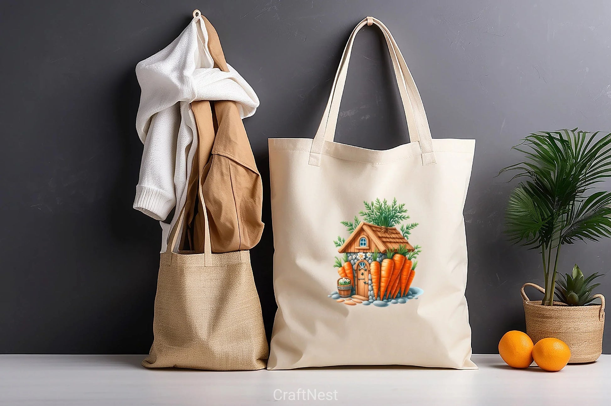 Easter Carrot House Clipart Bundle 2 - CraftNest - Digital Crafting and Art