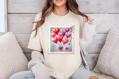 Vintage Valentine Stamps Clipart Bundle - CraftNest - Digital Crafting and Art