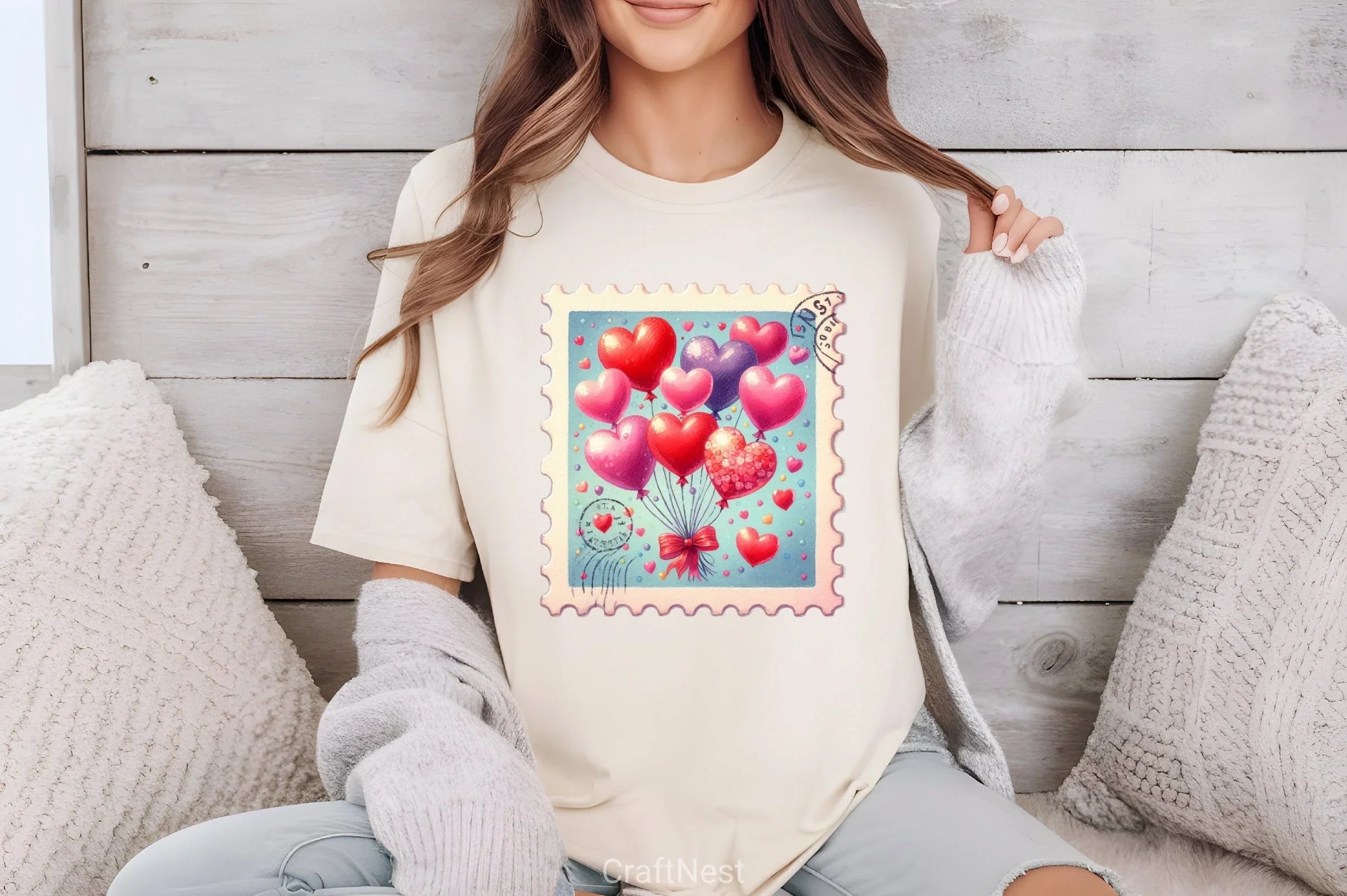 Vintage Valentine Stamps Clipart Bundle - CraftNest - Digital Crafting and Art