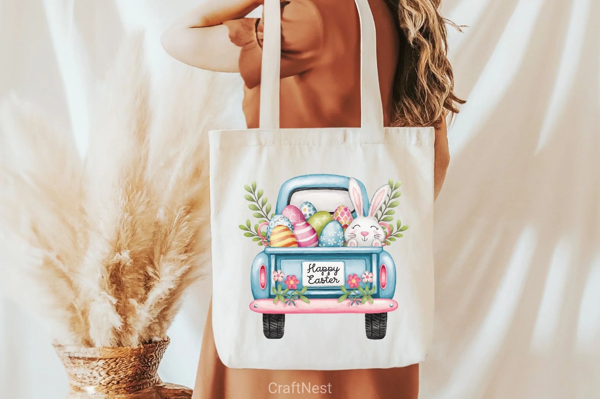 Easter Bunny Truck Clipart Bundle 4 - CraftNest - Digital Crafting and Art