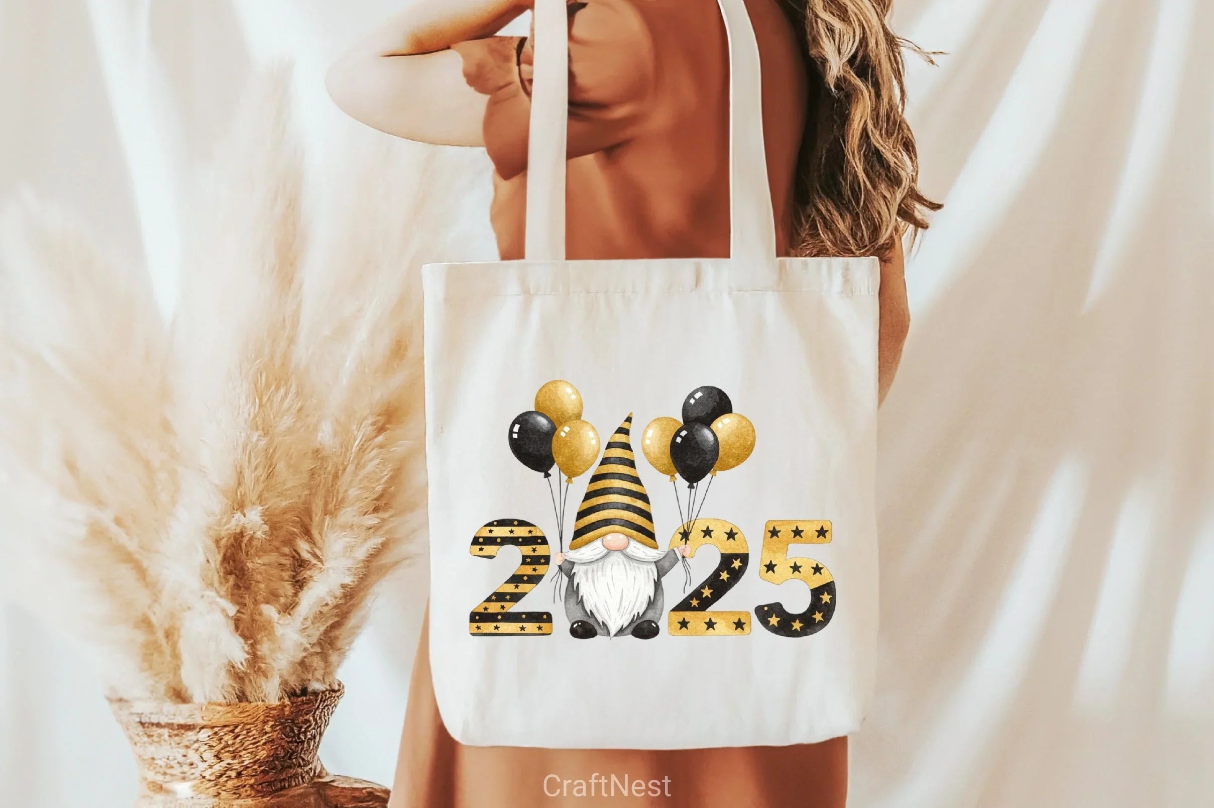 New Year Gnomes 2025 Clipart Bundle 1 - CraftNest - Digital Crafting and Art