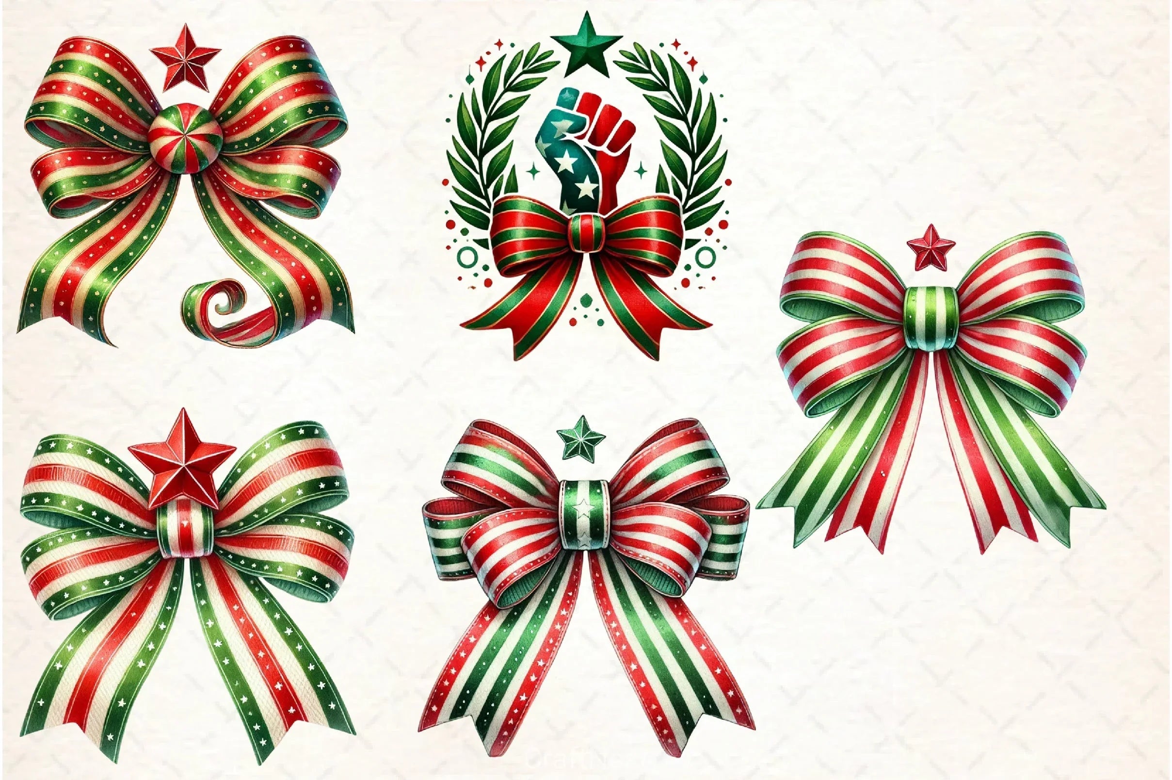 Black History Month Bow Clipart Bundle - CraftNest - Digital Crafting and Art