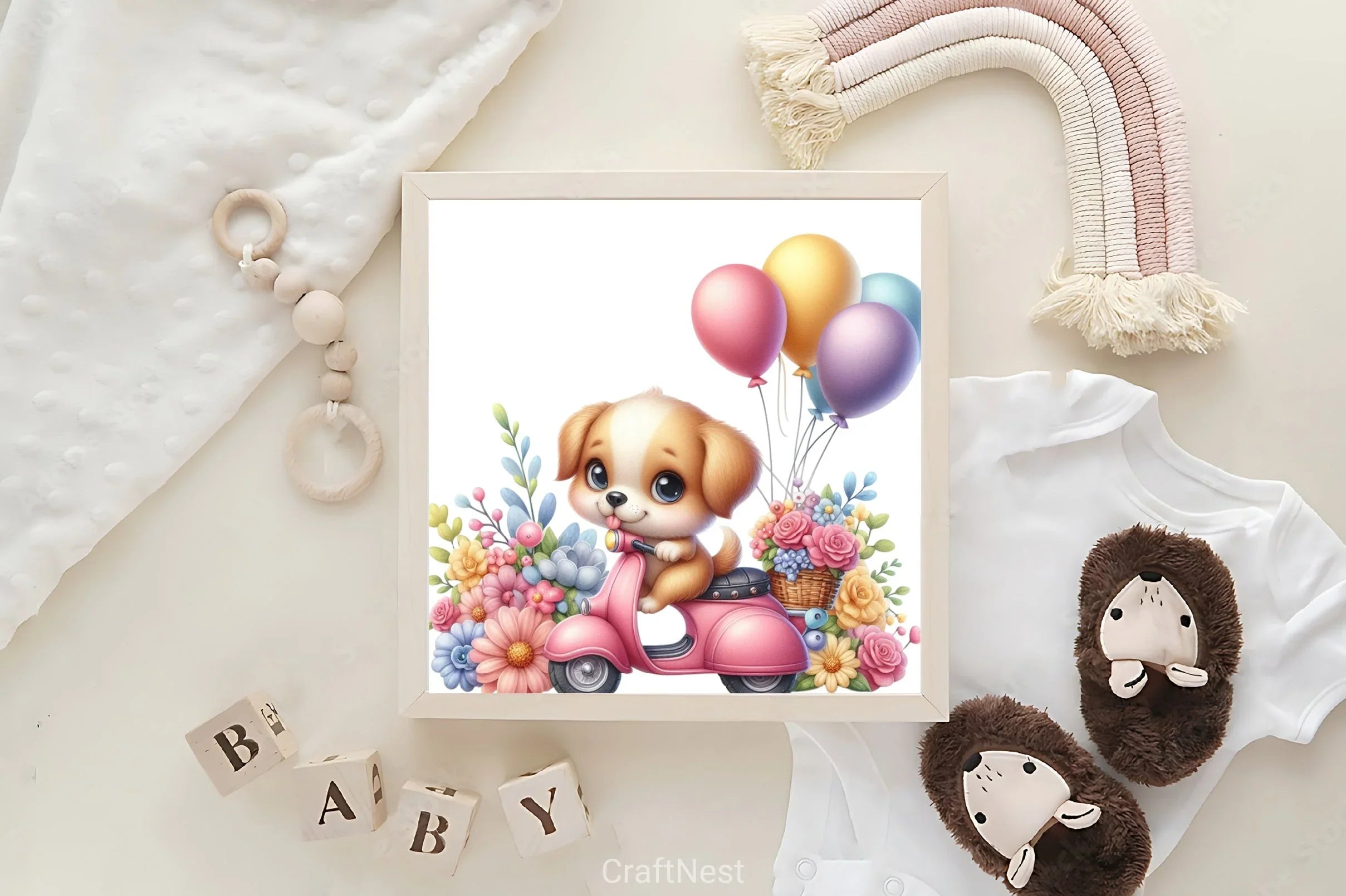 Cute Dog Scooter Clipart Bundle - CraftNest - Digital Crafting and Art