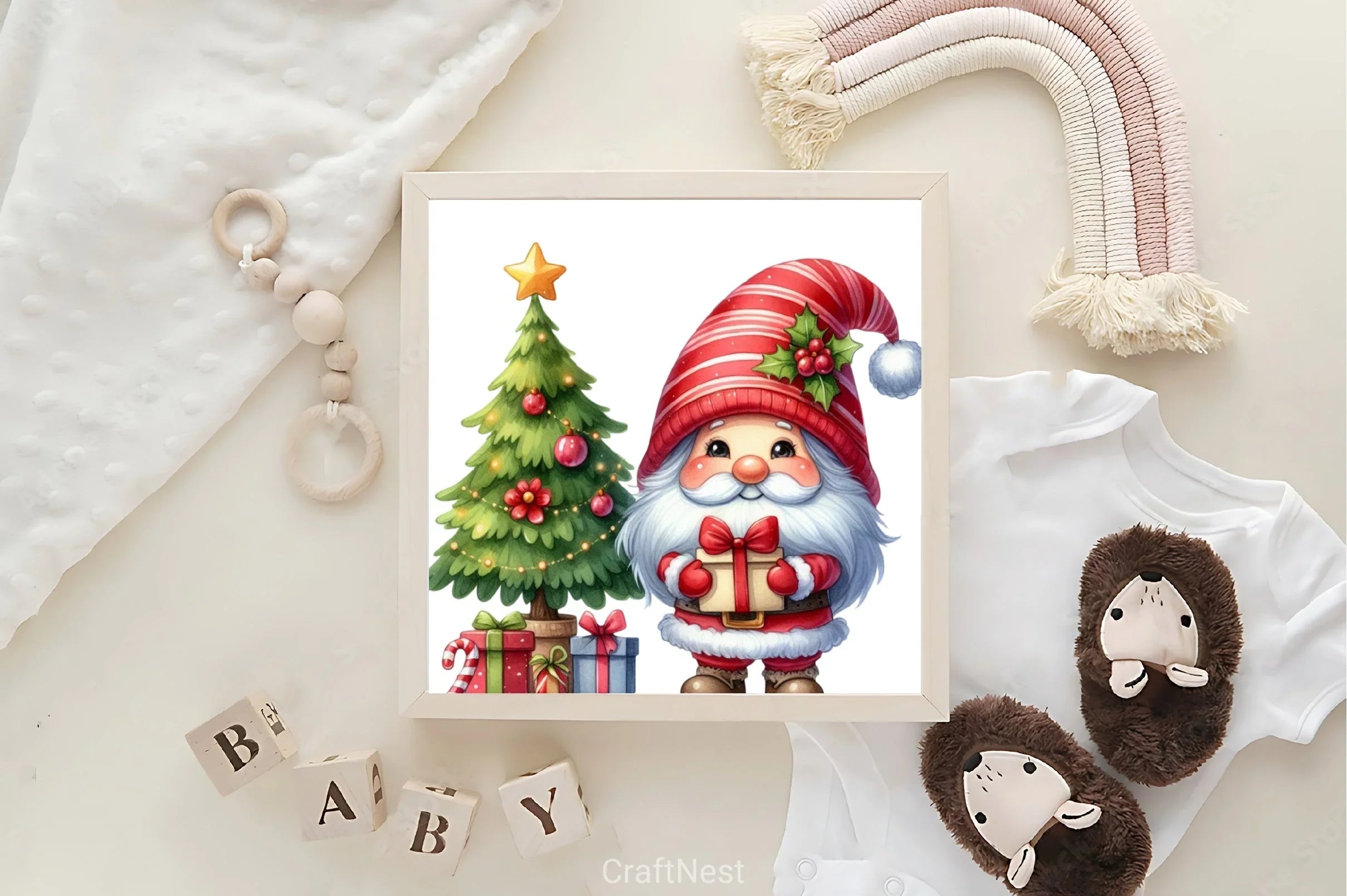 Christmas Gnome Clipart Bundle - CraftNest - Digital Crafting and Art