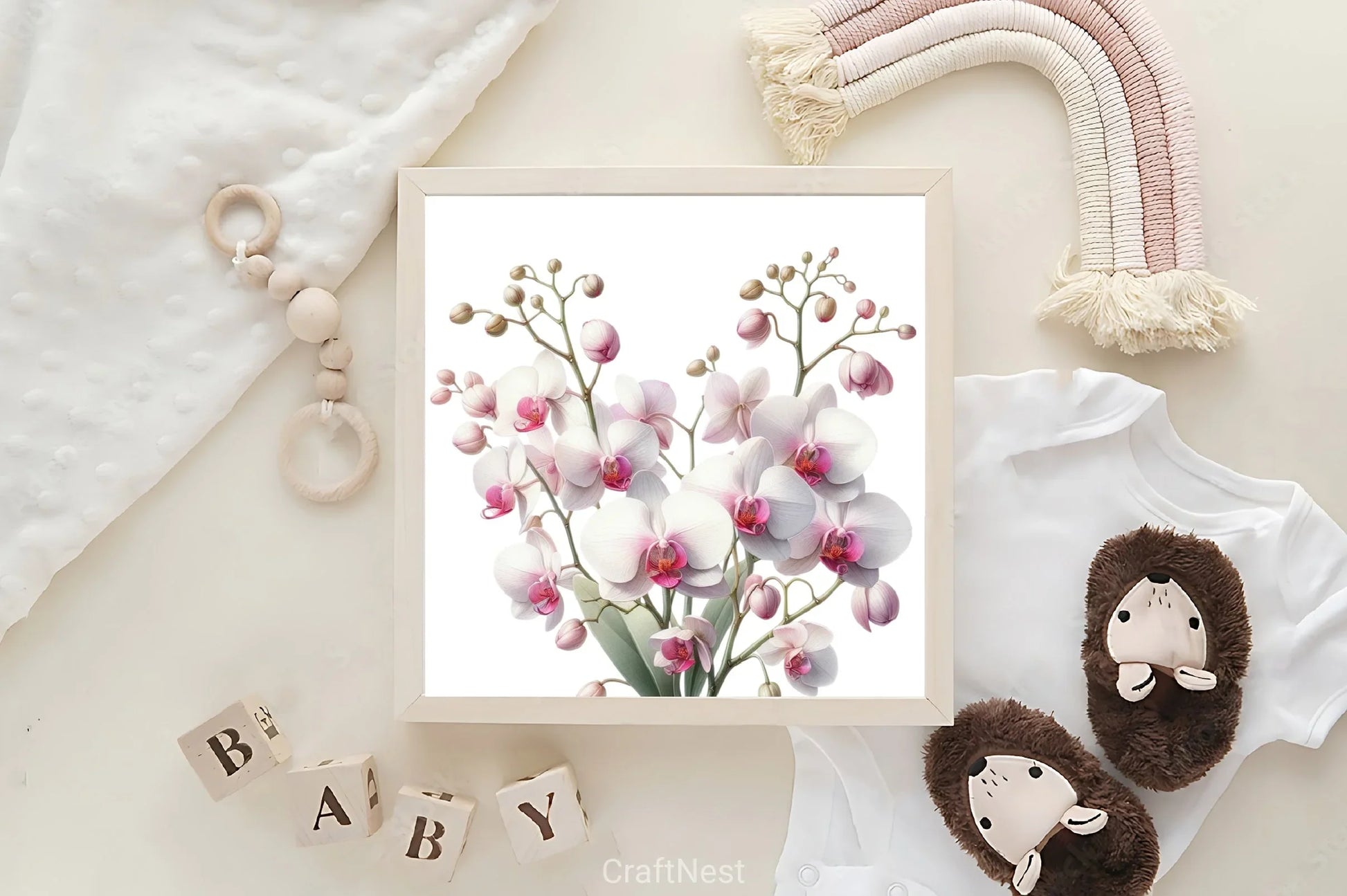White Orchid Clipart Bundle - CraftNest - Digital Crafting and Art