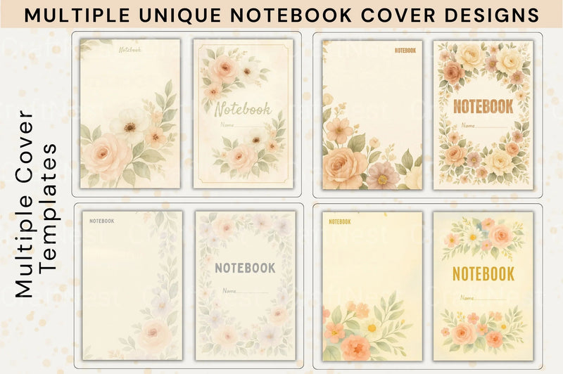 Stylish Notebook Cover Design - CraftNest - Digital Crafting and Art