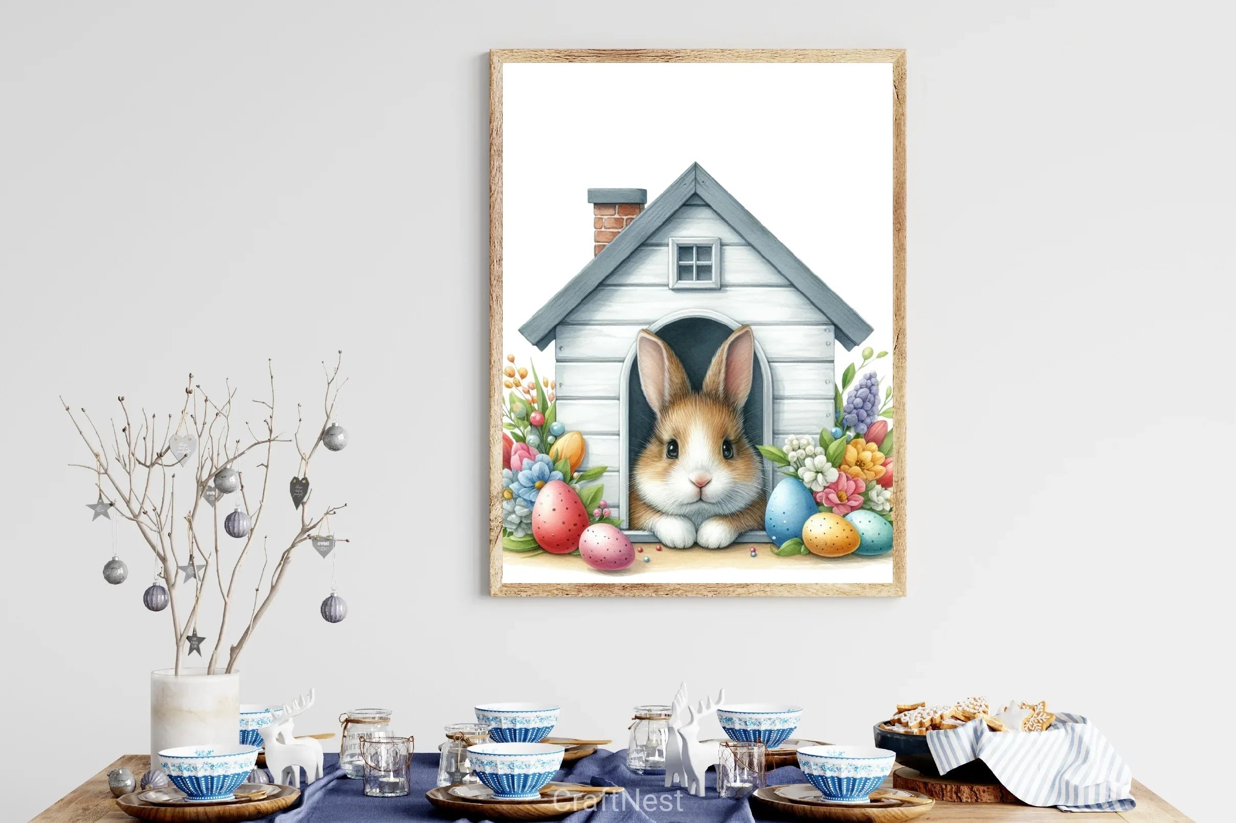 Easter Bunny Peeking Clipart Bundle 21 - CraftNest - Digital Crafting and Art