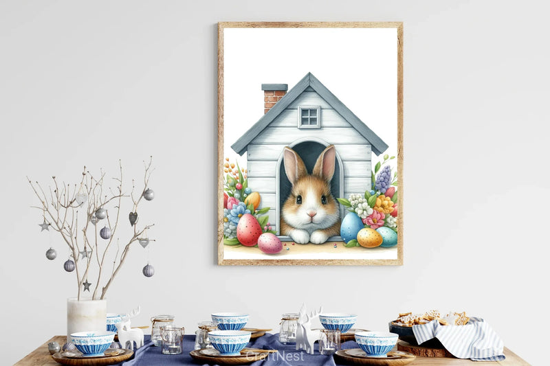 Easter Bunny Peeking Clipart Bundle 21 - CraftNest - Digital Crafting and Art