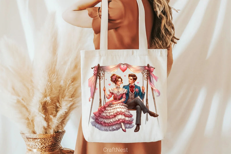 Valentine Romantic Couple Clipart Bundle 4 - CraftNest - Digital Crafting and Art