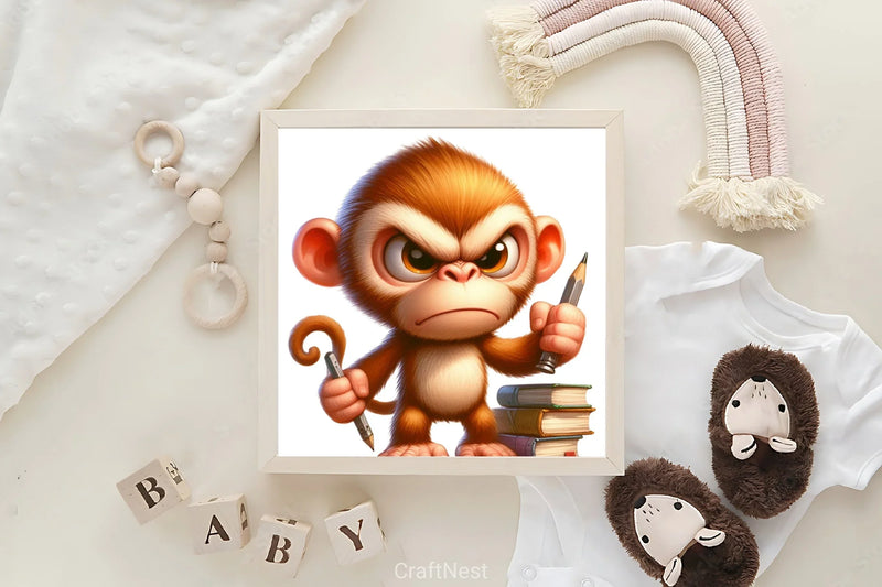 Angry Monkey Clipart Bundle - CraftNest - Digital Crafting and Art