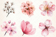 Cherry Blossom Clipart Bundle - CraftNest - Digital Crafting and Art
