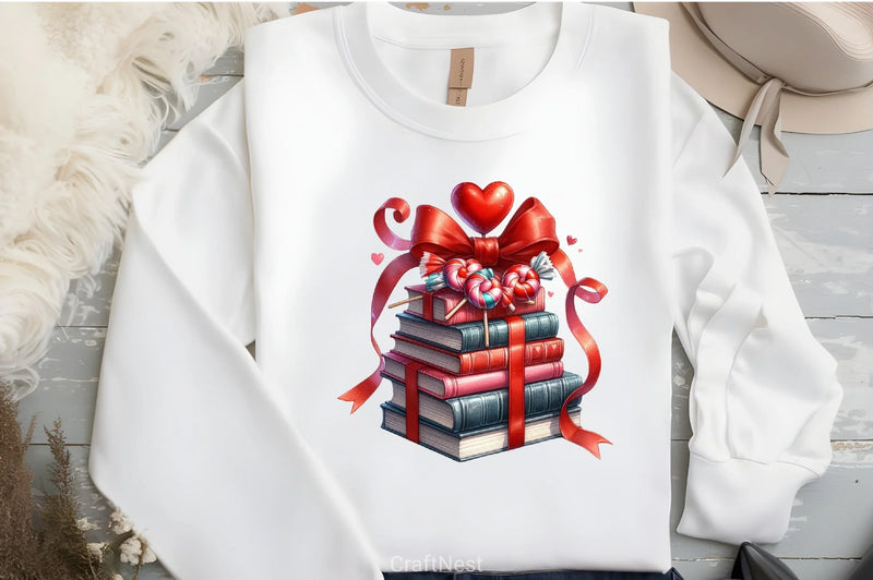 Valentine's Books Clipart Bundle - CraftNest - Digital Crafting and Art