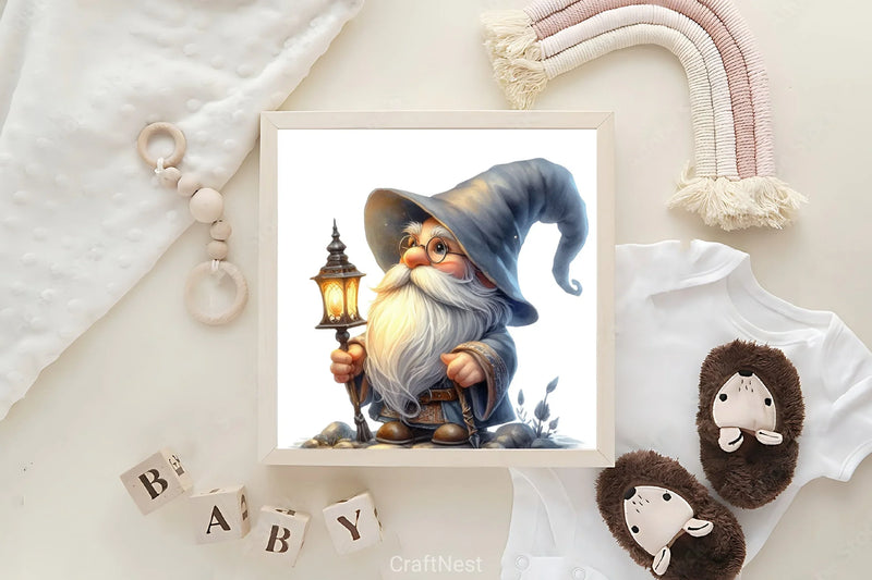 Wizard Gnome Clipart Bundle - CraftNest - Digital Crafting and Art