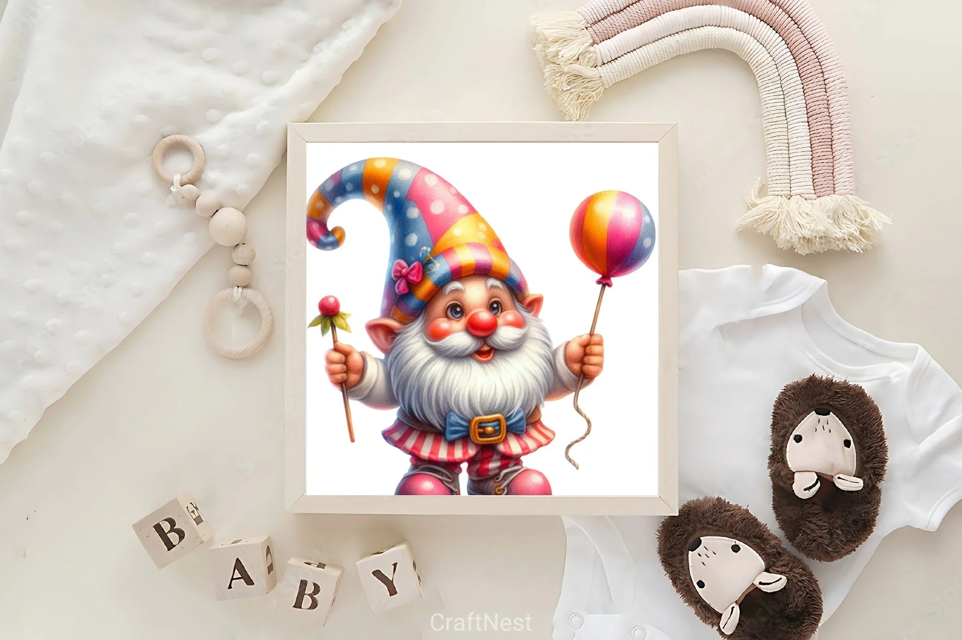 Cute Gnome Clipart Bundle - CraftNest - Digital Crafting and Art