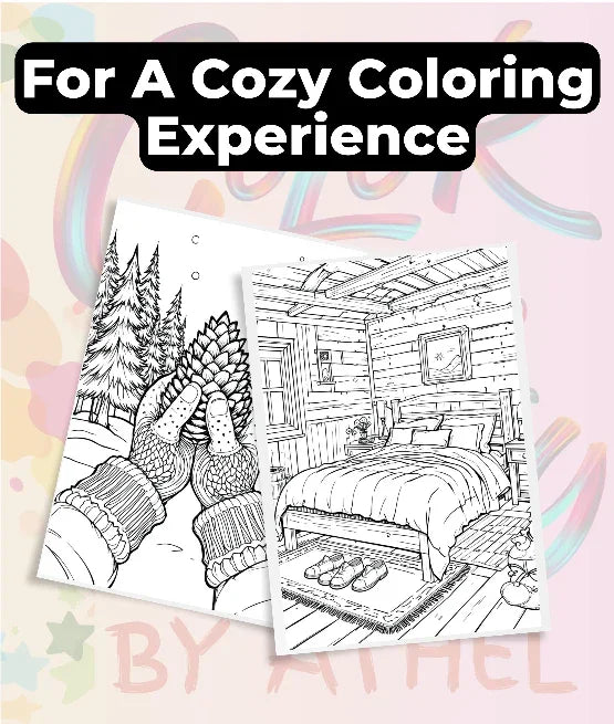 Cozy Winter Coloring Books Bundle - CraftNest - Digital Crafting and Art