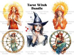 Tarot Witches Clipart - CraftNest