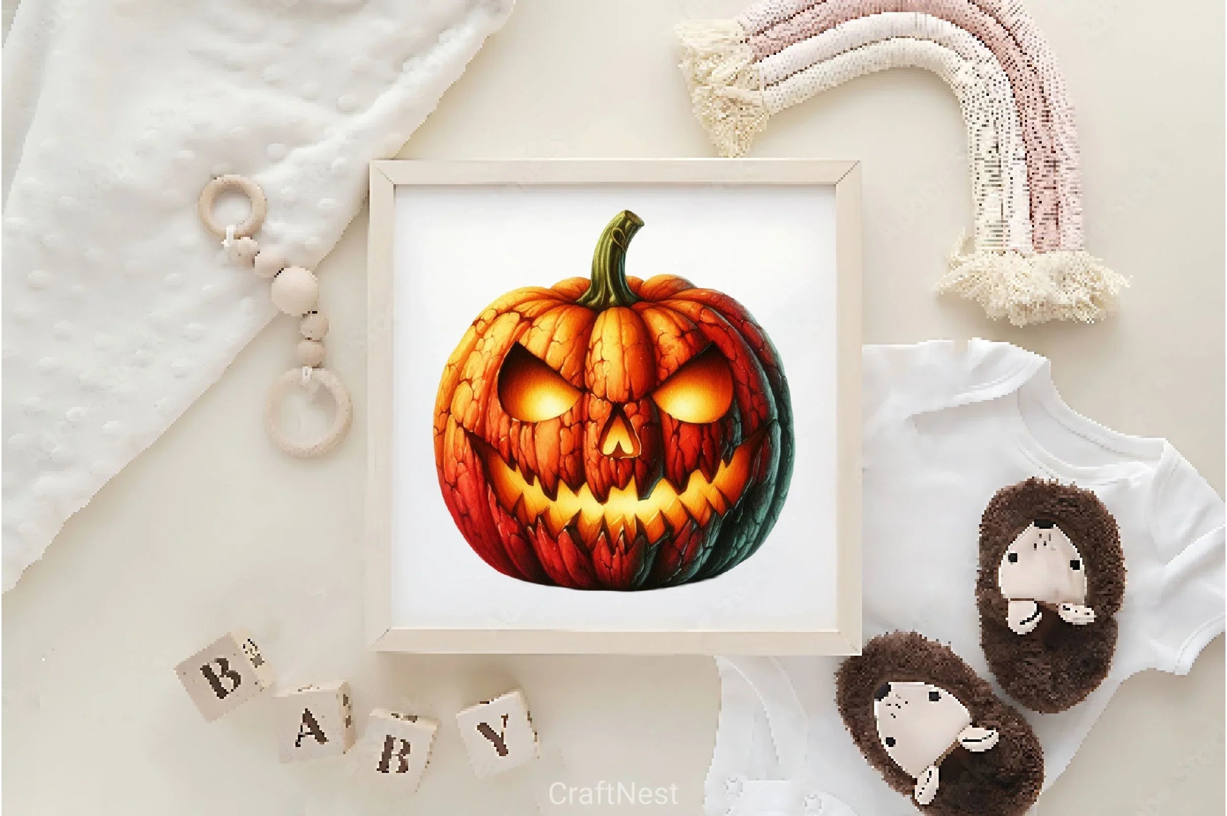 Scary Halloween Pumpkin Clipart Bundle - CraftNest - Digital Crafting and Art