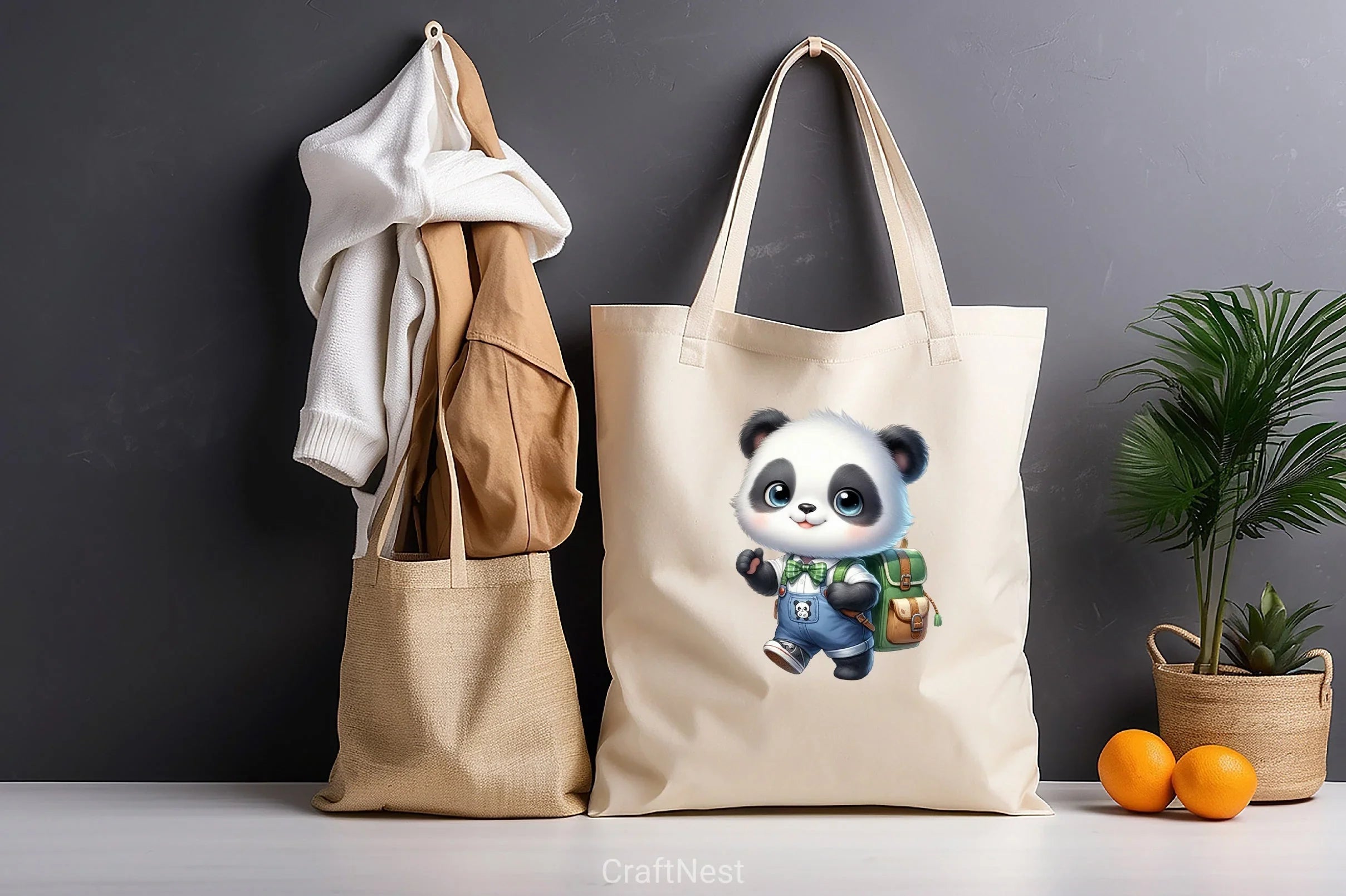 Panda Student Clipart Bundle - CraftNest - Digital Crafting and Art