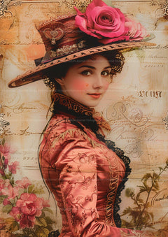 Woman Junk Journal Pages - CraftNest - Digital Crafting and Art