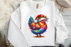Christmas Chickens Clipart Bundle - CraftNest - Digital Crafting and Art