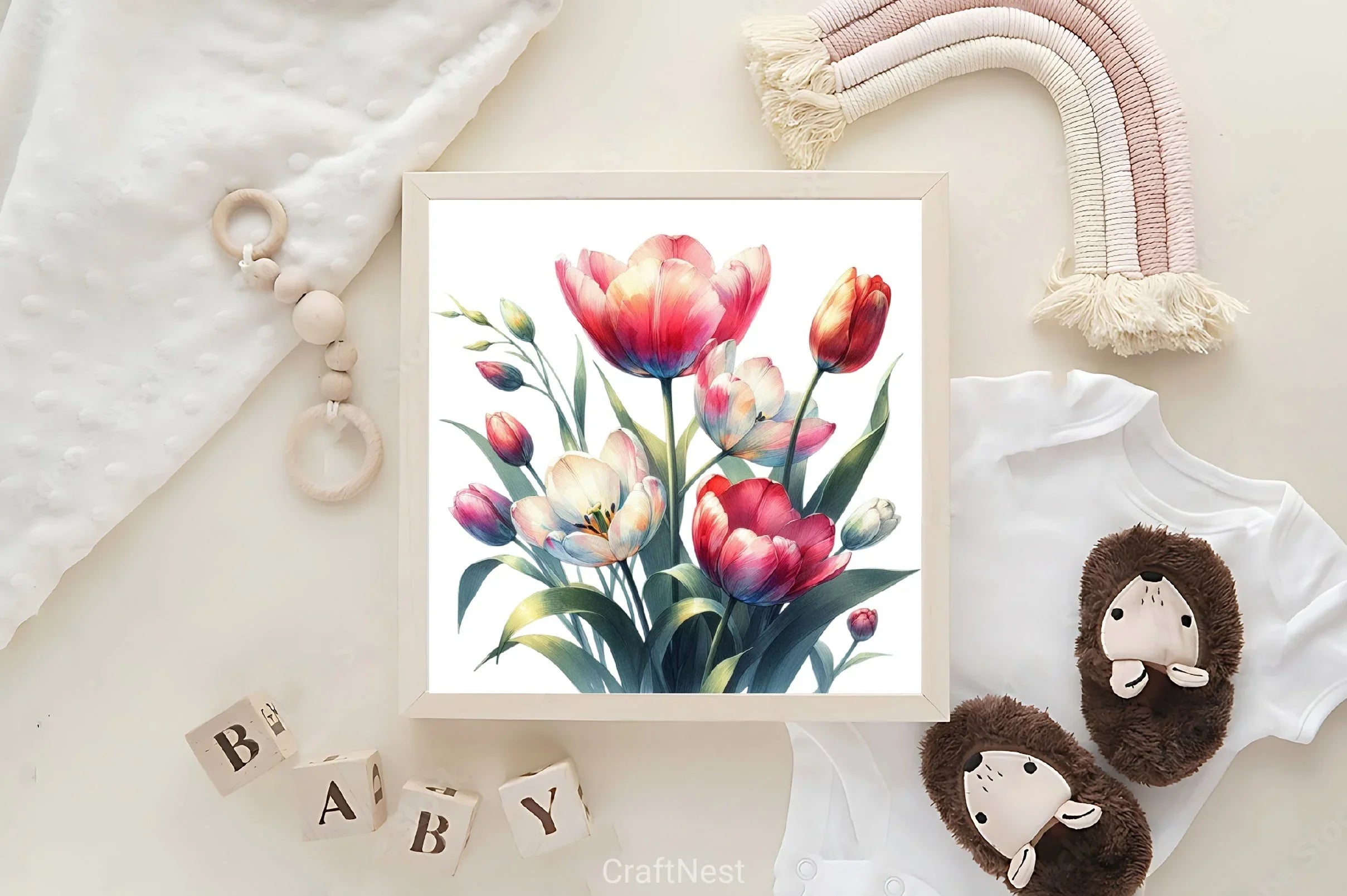Spring Tulip Clipart Bundle 3 - CraftNest - Digital Crafting and Art