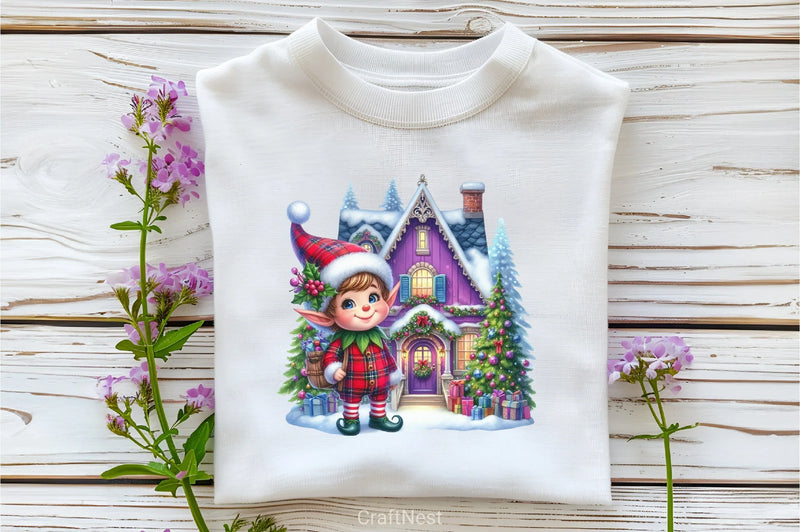 Purple Plaid Christmas Clipart Bundle - CraftNest - Digital Crafting and Art